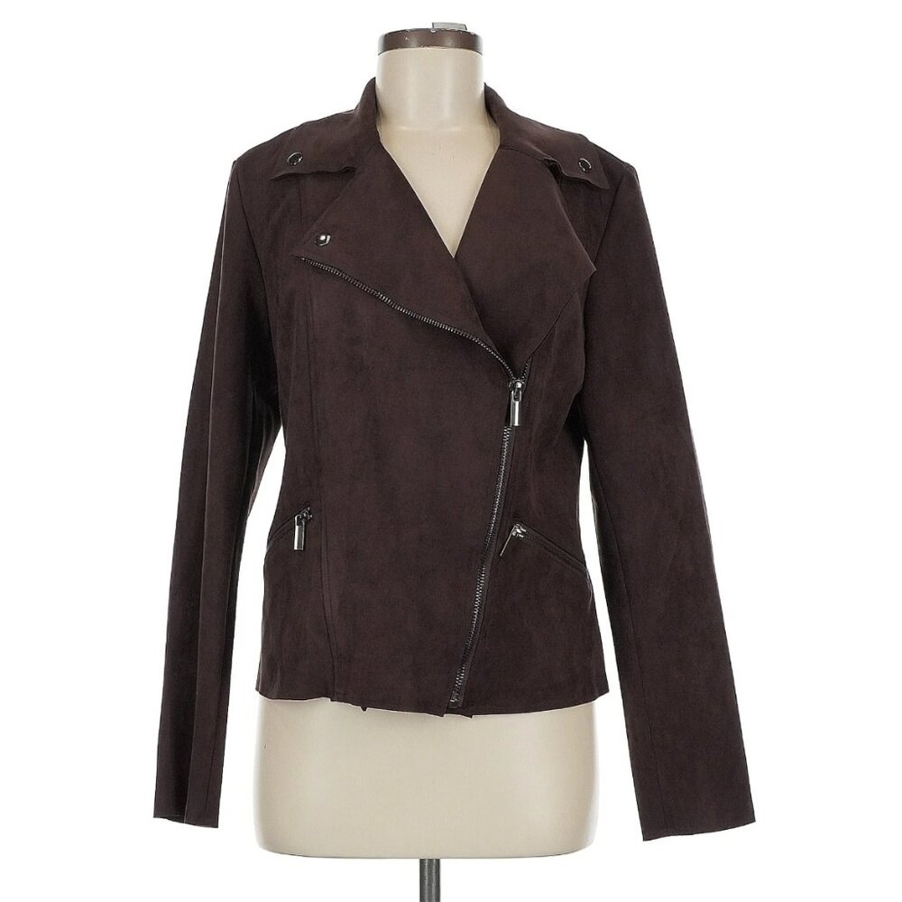 NWT Kut From The Kloth Milana Faux Suede Drape Moto Jacket